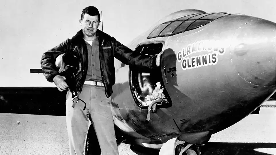Chuck Yeager, a pilot from Nitro, WV